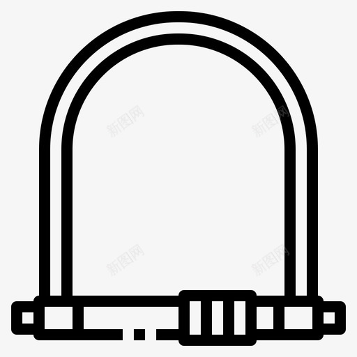 锁具配件自行车图标svg_新图网 https://ixintu.com u形锁 自行车 自行车配件 配件 钥匙 锁具