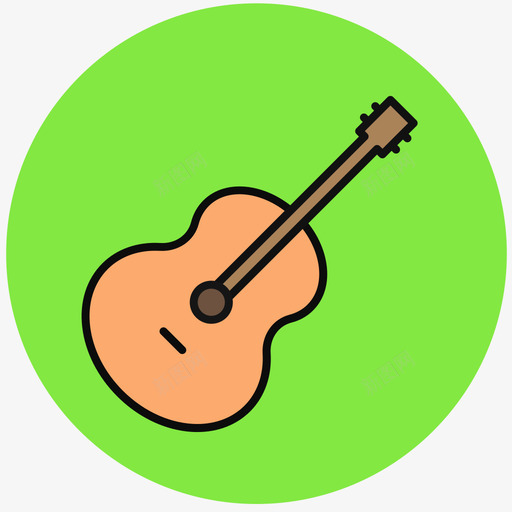 violinsvg_新图网 https://ixintu.com violin 填充 多色 扁平 圆润