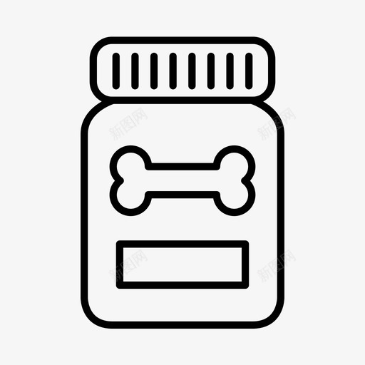 狗粮宠物宠物店图标svg_新图网 https://ixintu.com 兽医 宠物 宠物店 狗粮