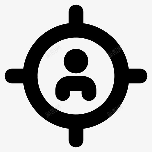 目标用户目标受众图标svg_新图网 https://ixintu.com 业务 受众 客户 目标 目标用户 营销