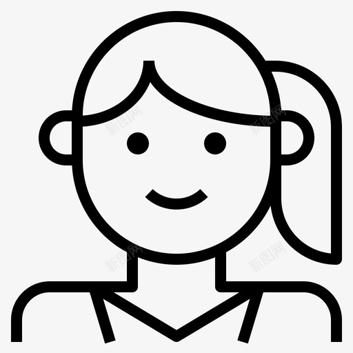 女商人头像马尾辫图标svg_新图网 https://ixintu.com 企业管理大纲 头像 女商人 马尾辫