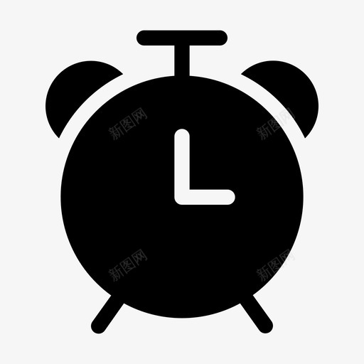 闹钟醒着早晨图标svg_新图网 https://ixintu.com 早晨 时间 醒着 闹钟