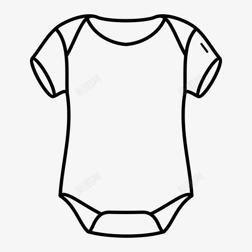 婴儿连体衣婴儿服装爬行服图标svg_新图网 https://ixintu.com 婴儿服装 婴儿连体衣 爬行服 连体衣