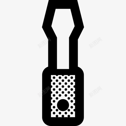 螺丝刀修理维修图标svg_新图网 https://ixintu.com 一字 修理 支架 粗轮廓点 维修 螺丝刀