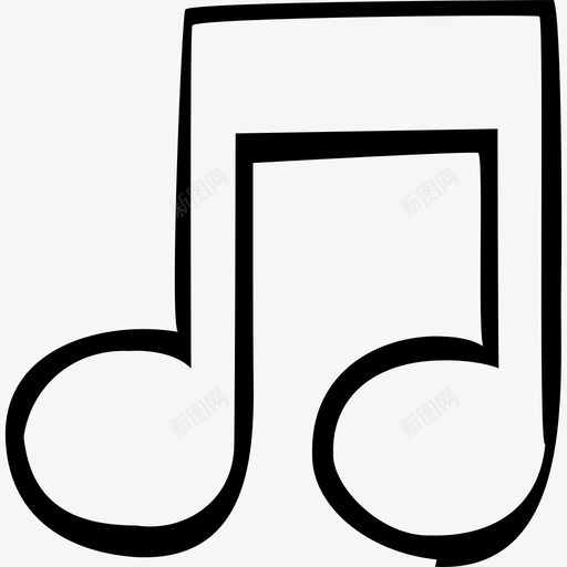 音乐光束音符图标svg_新图网 https://ixintu.com 光束 声音 网络手绘 音乐 音符