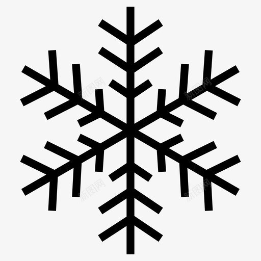 雪晶图案冬天图标svg_新图网 https://ixintu.com 冬天 图案 雪晶