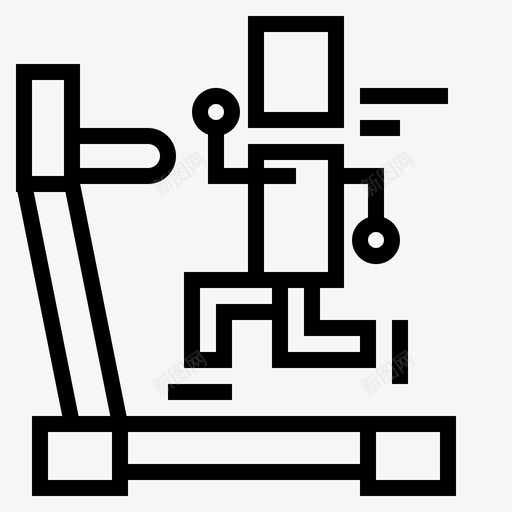 健身锻炼健身房图标svg_新图网 https://ixintu.com 健身 健身房 跑步机 酒店设备 锻炼
