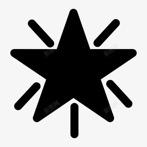 收视率闪亮天空图标svg_新图网 https://ixintu.com 天空 收视率 星星 胜利 赢家 闪亮