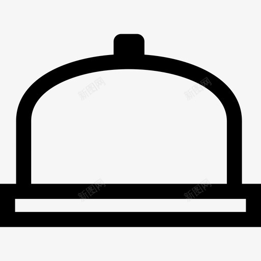 带盖餐盘酒店基本套装图标svg_新图网 https://ixintu.com 带盖餐盘 酒店基本套装