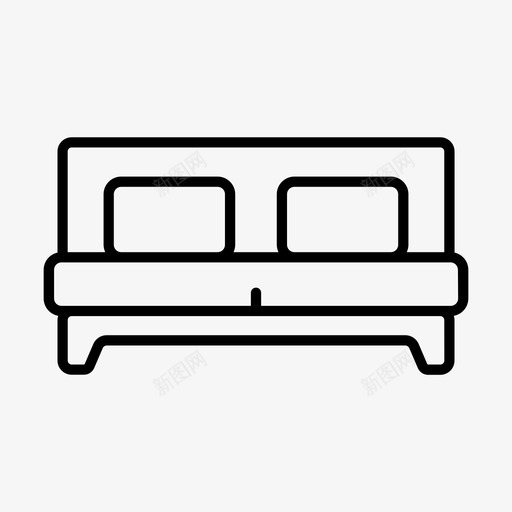 床沙发长沙发图标svg_新图网 https://ixintu.com 家具 床 沙发 长椅 长沙发