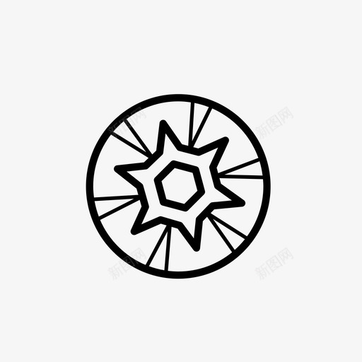 黑暗元素符号巫师图标svg_新图网 https://ixintu.com 元素符号 巫师图标 黑暗