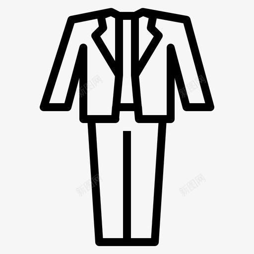 新郎服装衣服西装图标svg_新图网 https://ixintu.com 婚礼 新郎服装 爱情和婚礼 衣服 西装