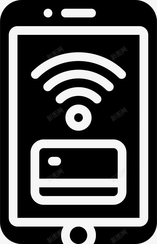 非接触式银行卡图标svg_新图网 https://ixintu.com nfc 卡 支付 电子商务稳定 银行 非接触式