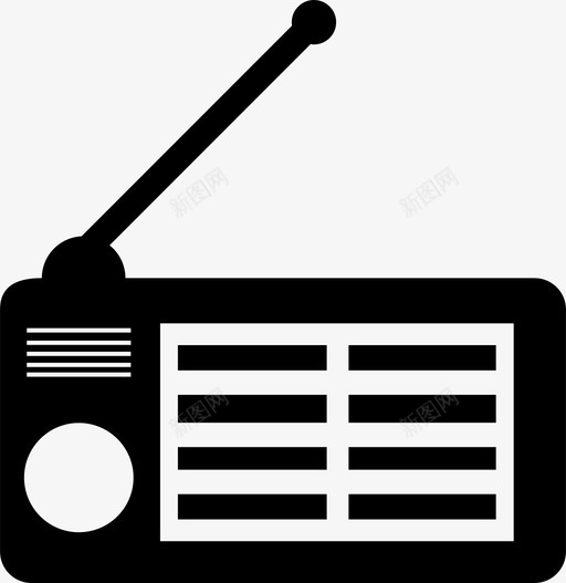 收音机收音机播放机收音机节目图标svg_新图网 https://ixintu.com 收音机 收音机播放机 收音机节目