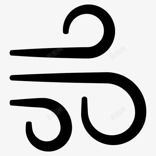 风强风墨元素第三卷图标svg_新图网 https://ixintu.com 墨元素第三卷 强风 风