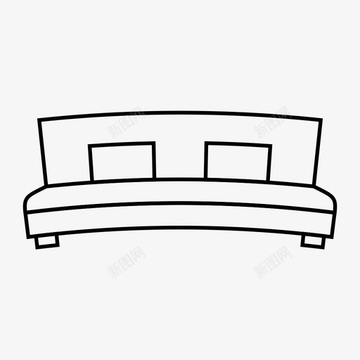 床床架卧铺图标svg_新图网 https://ixintu.com 卧铺 床 床架 木制家具 沙发