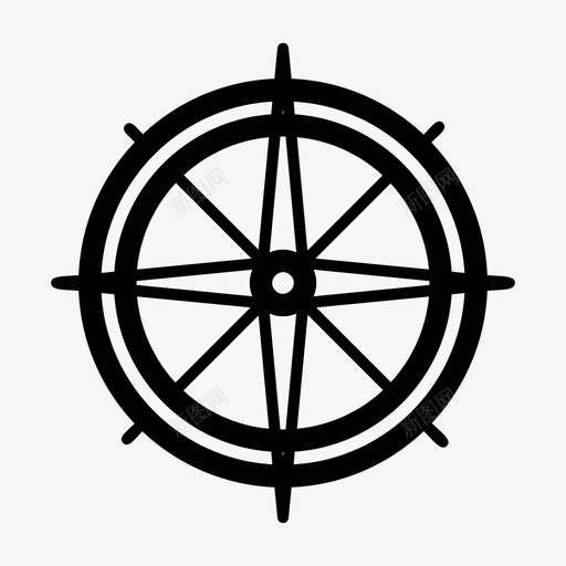 罗盘导航位置图标svg_新图网 https://ixintu.com 位置 导航 搜索位置 罗盘 路标