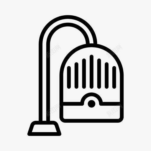 清洁剂电器除尘器图标svg_新图网 https://ixintu.com 吸尘器 清洁剂 电器 购物 购物和电子商务线图标第1卷 除尘器