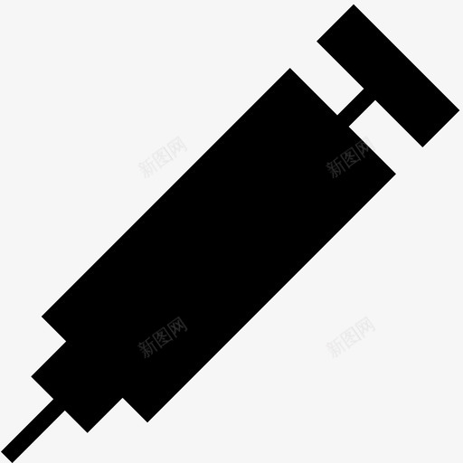 注射器针头针剂图标svg_新图网 https://ixintu.com 填充的实物 治疗 注射器 疫苗 针剂 针头