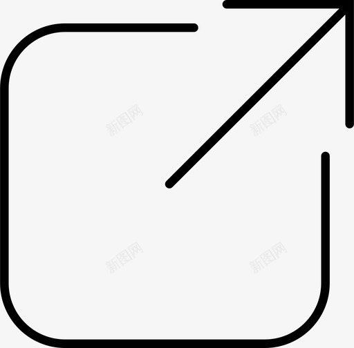 链接箭头外部链接图标svg_新图网 https://ixintu.com 外部链接 接口 用户界面 符号 箭头 输出 链接