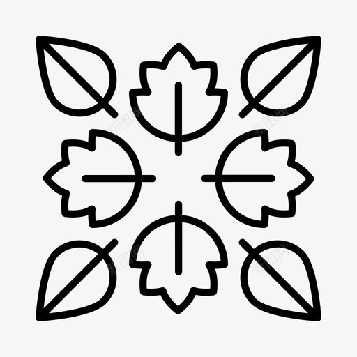 秋天树叶自然图标svg_新图网 https://ixintu.com 公园 图案 树叶 秋天 自然