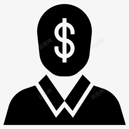 商人自由职业者雇佣图标svg_新图网 https://ixintu.com 个体经营 商人 自由职业者 雇佣