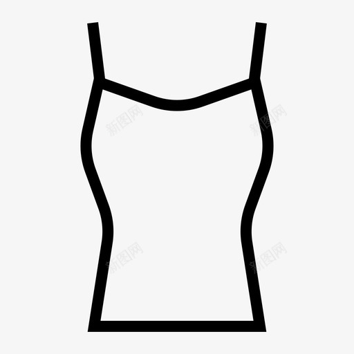 采购产品睡衣睡衣汗衫图标svg_新图网 https://ixintu.com 内衣 女装 汗衫 睡衣 采购产品睡衣