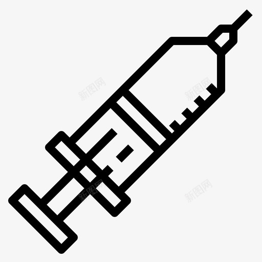 一次性注射器皮下注射器注射图标svg_新图网 https://ixintu.com 一次性产品 一次性注射器 医用 注射 皮下注射器