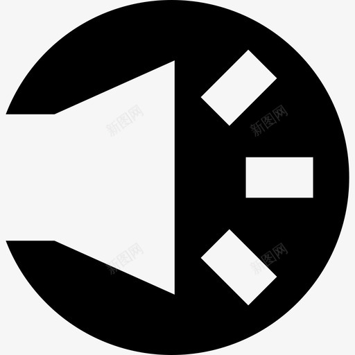 手电筒聚光灯网络负空间图标svg_新图网 https://ixintu.com 手电筒 网络负空间 聚光灯