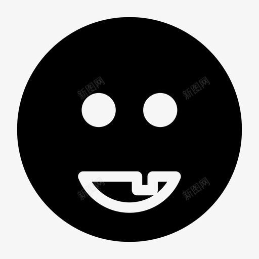 微笑破碎表情图标svg_新图网 https://ixintu.com 微笑 牙齿 破碎 表情