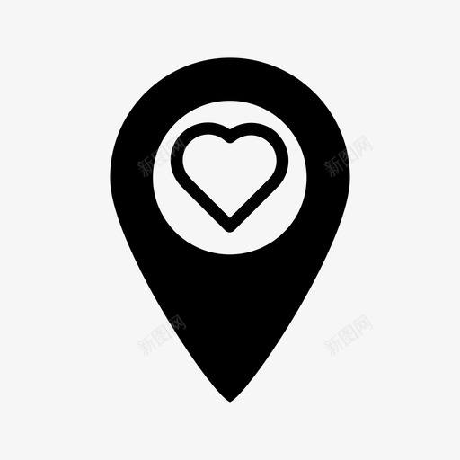 爱的位置地图旅行图标svg_新图网 https://ixintu.com 地图 旅行 爱的位置