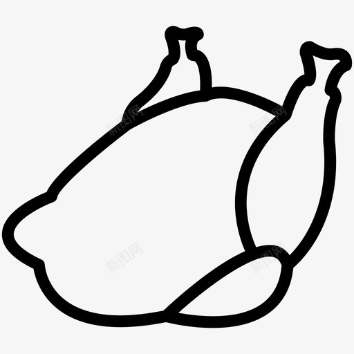 鸡肉晚餐食物图标svg_新图网 https://ixintu.com 厨房 晚餐 油炸 食物 餐厅 鸡肉
