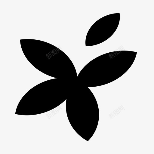 叶落叶自然图标svg_新图网 https://ixintu.com 叶 树 植物 自然 落叶