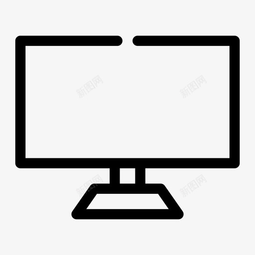 计算机台式机电子设备图标svg_新图网 https://ixintu.com 办公室间隙介质 台式机 工作 显示器 电子设备 计算机