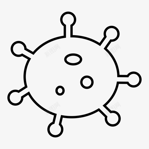 细菌疾病感染图标svg_新图网 https://ixintu.com 医学 感染 疾病 病毒 细菌