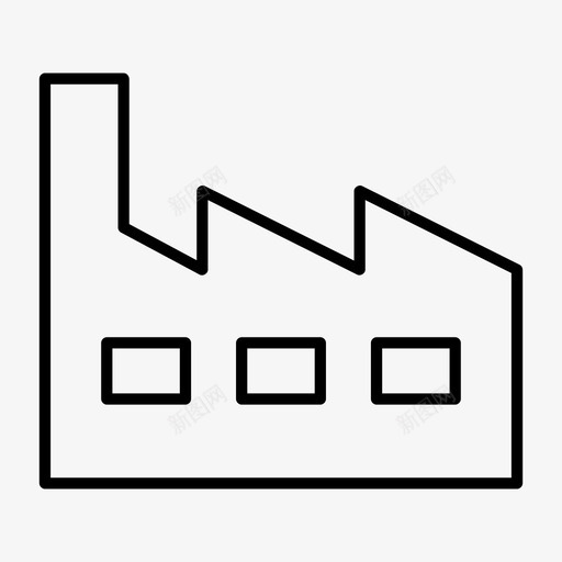工厂制造业厂房图标svg_新图网 https://ixintu.com 人口 制造业 厂房 工业工厂 工厂
