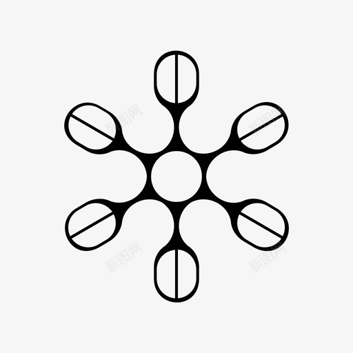 咖啡花咖啡豆图案图标svg_新图网 https://ixintu.com 咖啡花 咖啡豆 图案