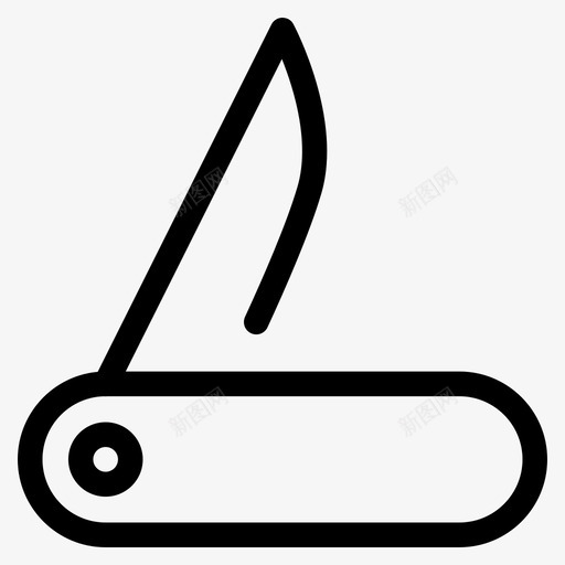 小刀锋利的小刀武器图标svg_新图网 https://ixintu.com 冒险 小刀 武器 锋利的小刀
