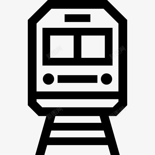 火车机车铁路图标svg_新图网 https://ixintu.com 机车 火车 轨道 运输和物流概述 铁路