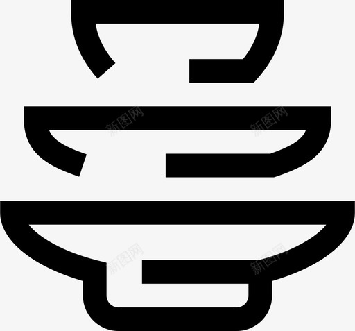 盘子简单的商品服务图标svg_新图网 https://ixintu.com 盘子 简单的商品服务