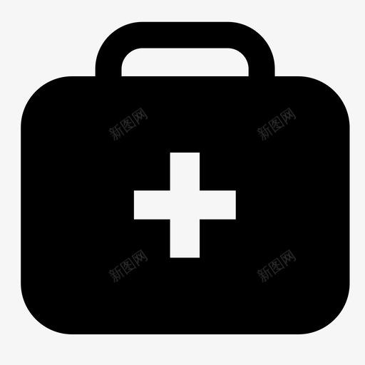 医疗包箱子急救箱图标svg_新图网 https://ixintu.com 医疗包 医疗图标 工具箱 急救箱 箱子 红十字会
