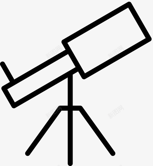 望远镜天文学太空图标svg_新图网 https://ixintu.com 天文学 太空 太空中稀薄的东西 望远镜 视野