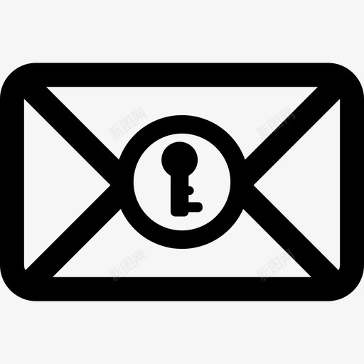 锁定邮件界面扩展用户界面图标svg_新图网 https://ixintu.com 扩展用户界面 界面 锁定邮件