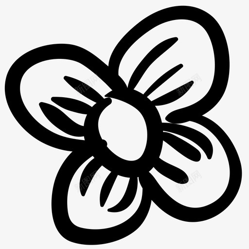 花手绘植物图标svg_新图网 https://ixintu.com 手绘 植物 花