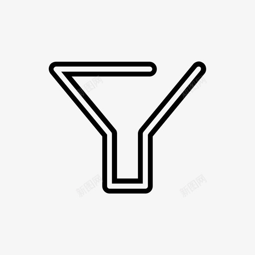 漏斗过滤器基本图标第三卷svg_新图网 https://ixintu.com 基本图标第三卷 漏斗 过滤器