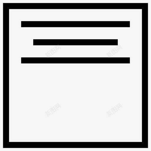 顶部对齐内容段落图标svg_新图网 https://ixintu.com 内容 基本web图标4 文本 段落 顶部对齐