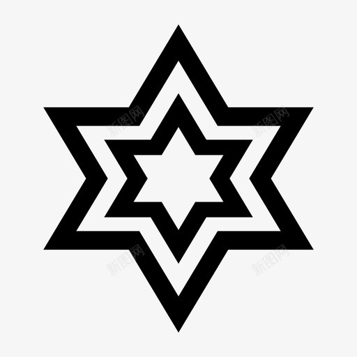 星星天堂犹太人图标svg_新图网 https://ixintu.com 天堂 星星 犹太人 闪耀