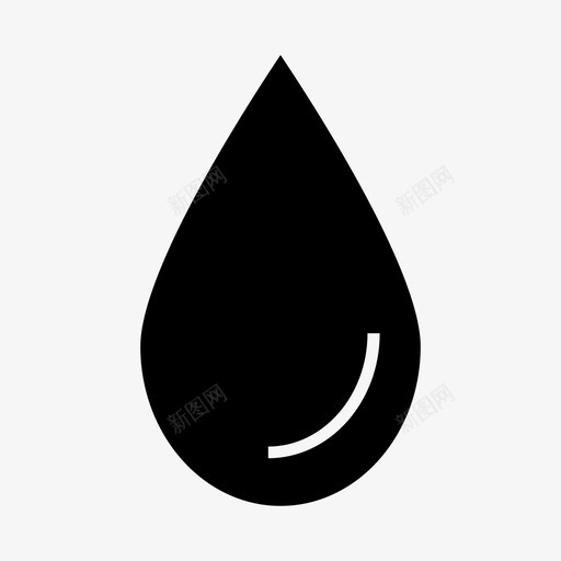 水滴洪水雨滴图标svg_新图网 https://ixintu.com 水滴 泪滴 洪水 绿化 雨滴