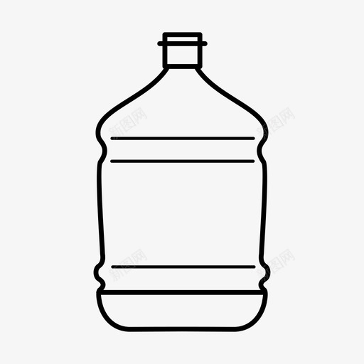 塑料水瓶清洁饮料淡水图标svg_新图网 https://ixintu.com 塑料水瓶 淡水 清洁饮料