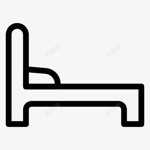 床家庭室内图标svg_新图网 https://ixintu.com ios和android字形 休息 室内 家庭 床 睡眠